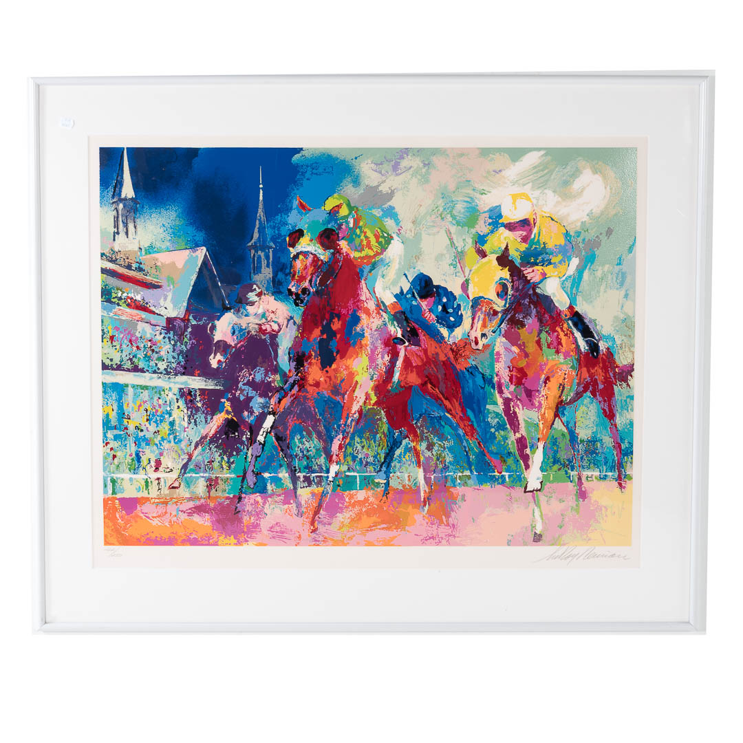 Appraisal: LeRoy Neiman Churchill Downs serigraph American - Ed pencil signed