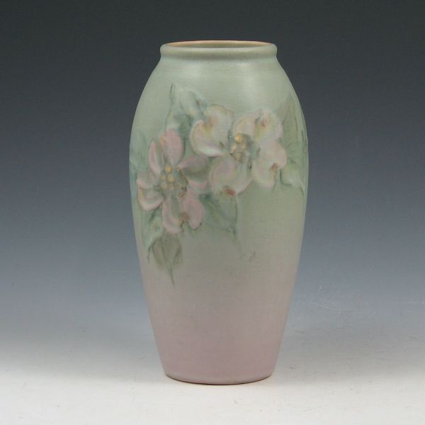 Appraisal: Weller Hudson vase with dogwood decoration by Dorothy England signed