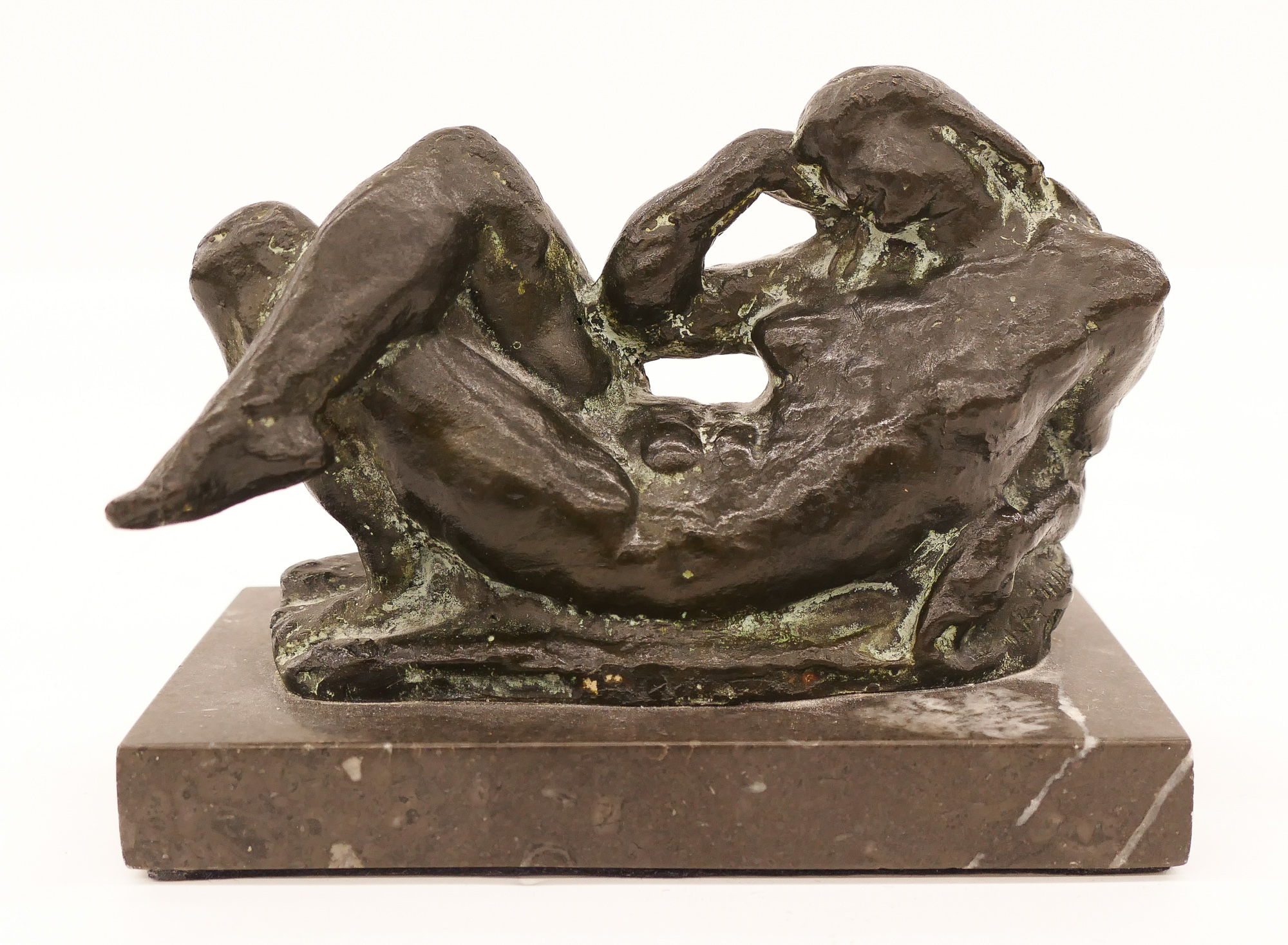 Appraisal: Frano Krsinic - Croatian ''Lying Nude'' Bronze Sculpture ''x ''