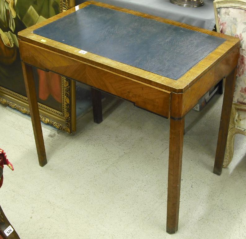 Appraisal: th century Biedermeier style rosewood writing table the inset leather