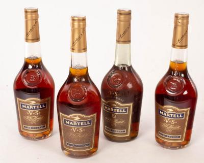 Appraisal: Cognac Martell VS four cl bottles