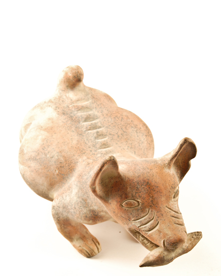 Appraisal: Mexican Pottery Dog H L