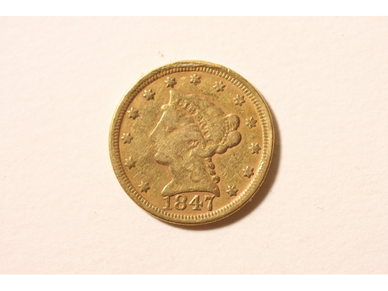 Appraisal: Liberty Gold Quarter Eagle Fine condition mount marks on rim