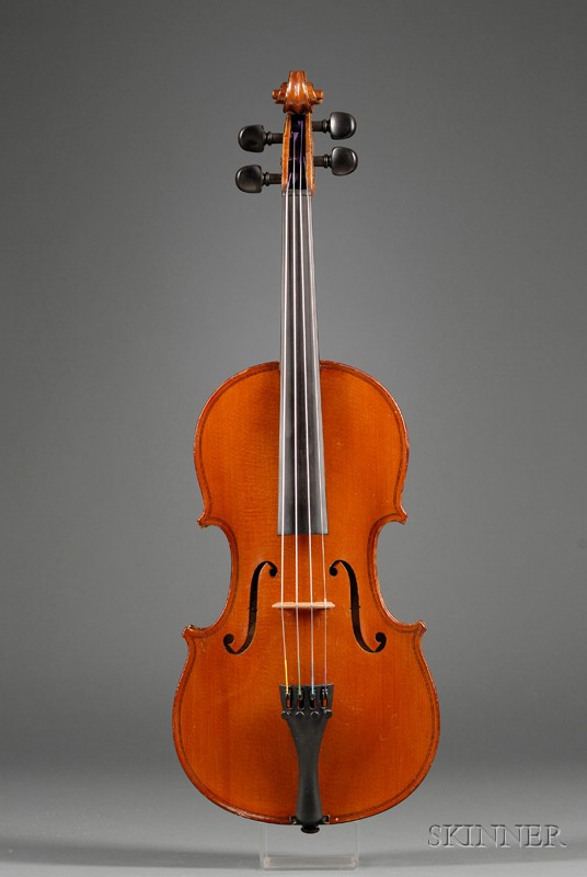 Appraisal: French Violin Mirecourt c labeled FRANCOIS BARZONI MANUFACTURE SPECIALE DE