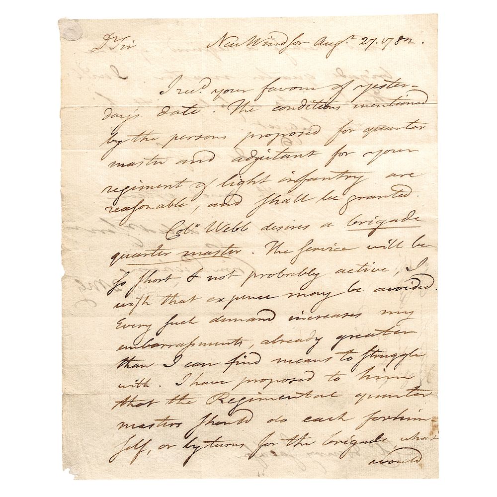 Appraisal: TIMOTHY PICKERING Signed Revolutionary War Autograph Letter Autographs Timothy Pickering