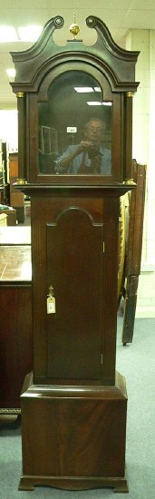 Appraisal: A mahogany case for a longcase clock of th Century