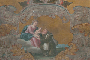 Appraisal: Spanish School th century- The Madonna and Child with a