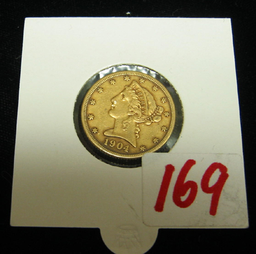 Appraisal: U S FIVE DOLLAR GOLD PIECE Liberty head type variety