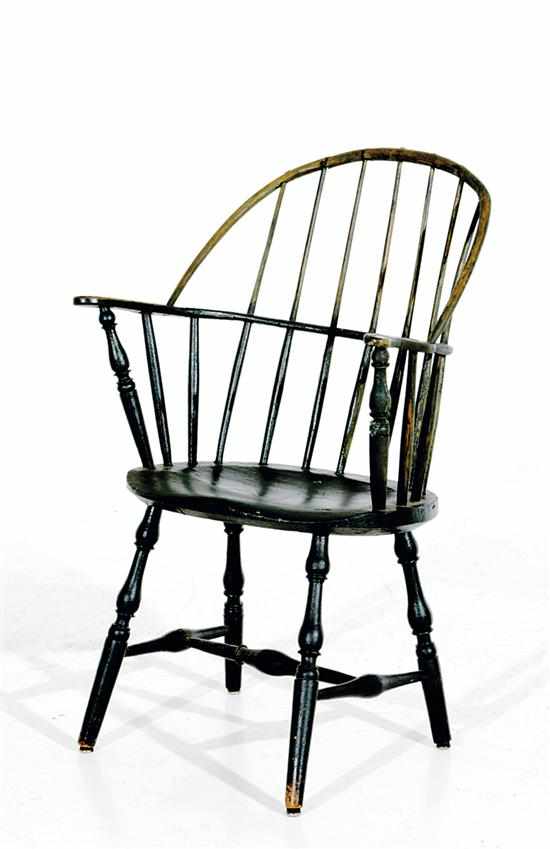 Appraisal: American Windsor painted armchair New York or New England late