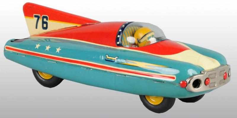 Appraisal: Tin Sunbeam Racer Friction Toy Description Japanese Circa s Working