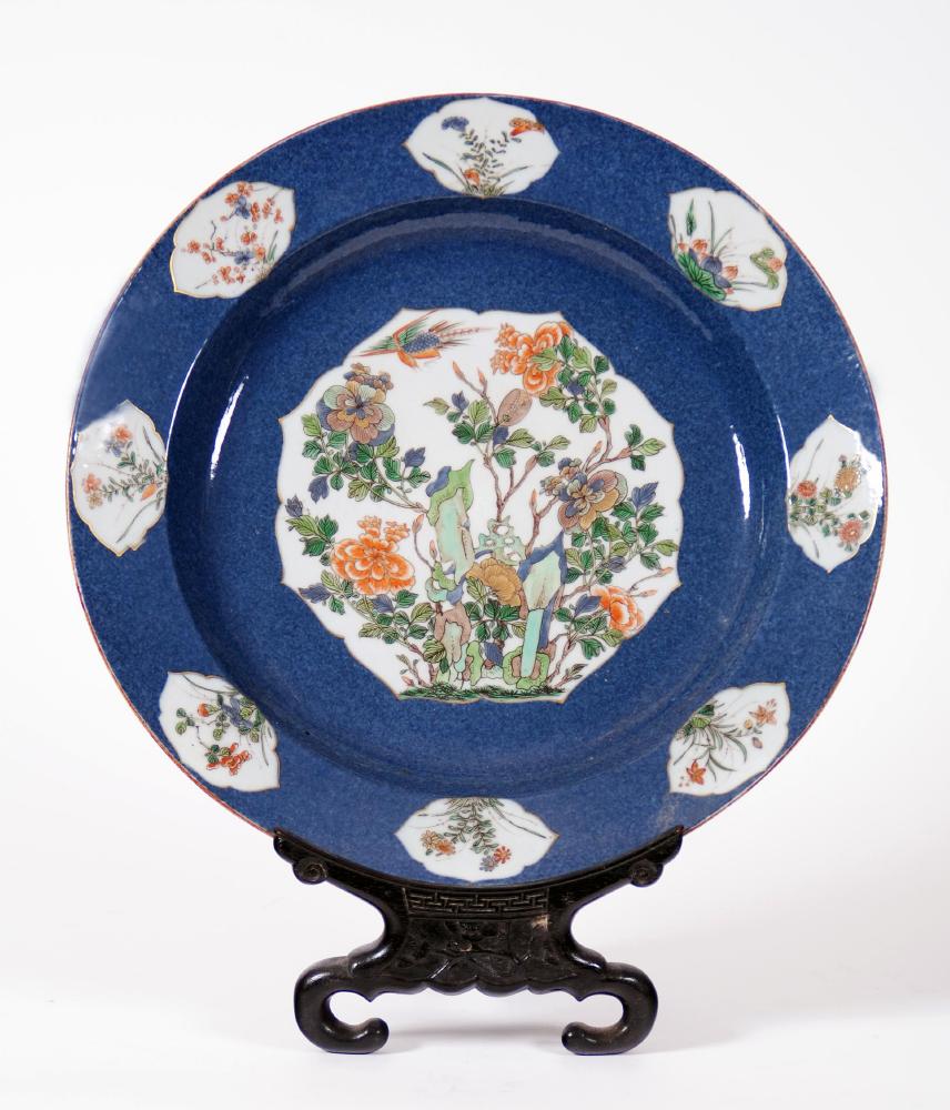 Appraisal: A CHINESE PORCELAIN CHARGER of plain circular form centrally painted