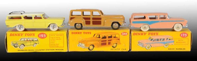 Appraisal: Lot of Dinky Toys Die-Cast Station Wagons in OB Description