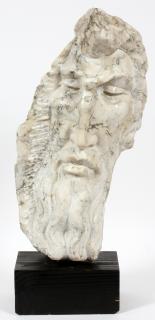 Appraisal: MICHAEL BARKIN ALABASTER SCULPTURE MICHAEL BARKIN AMERICAN TH C ALABASTER