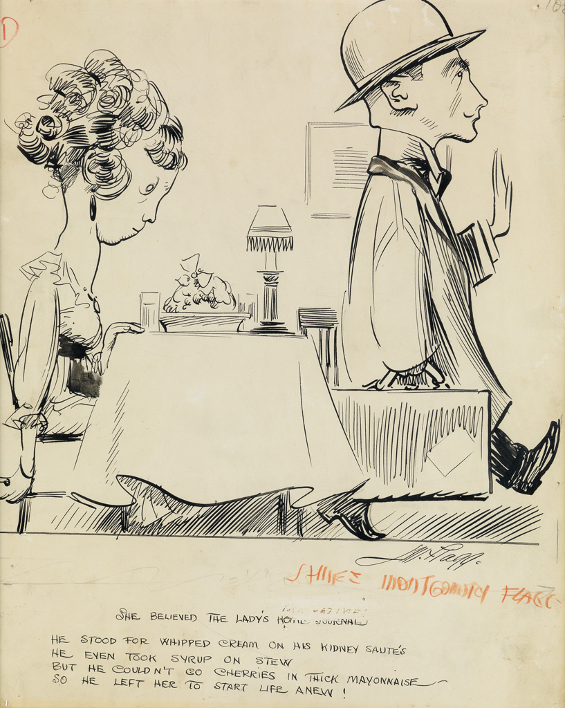 Appraisal: JAMES MONTGOMERY FLAGG She Believed the Ladies' Home Journal Ink