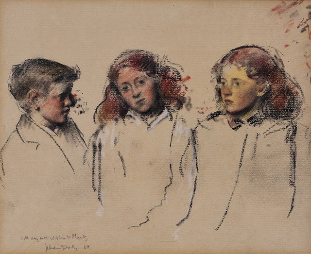 Appraisal: JEHAN DALY - Three children signed dated ' and inscribed