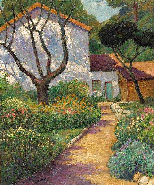 Appraisal: Harry B Lachman American - Garden Carmel No signed 'Lachman'