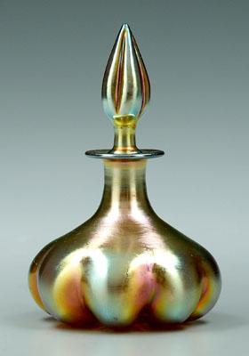 Appraisal: Steuben Aurene perfume iridescent gold finish marked on base Aurene