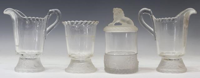 Appraisal: lot of Early American Pattern Glass attributed to Gillinder Sons