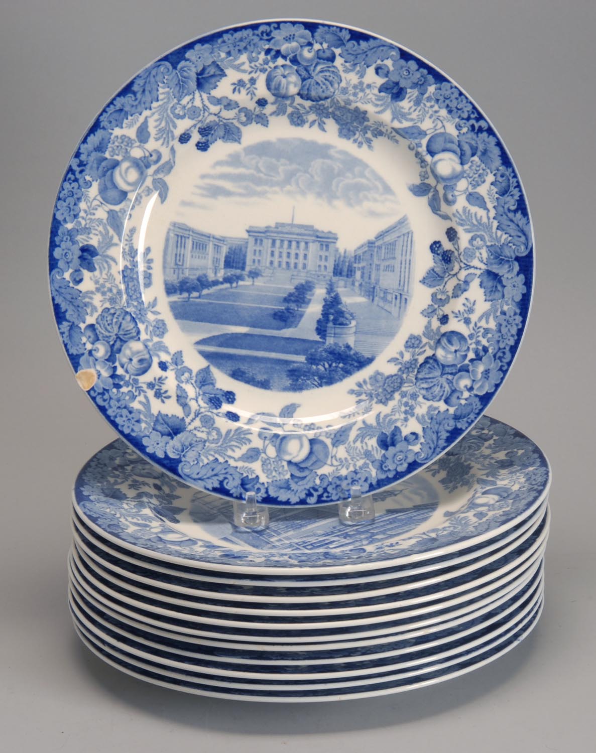 Appraisal: SET OF TWELVE WEDGWOOD HARVARD DINNER PLATES in an unusual