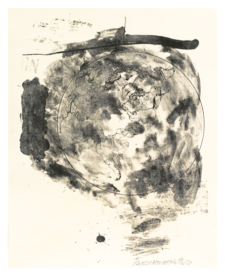 Appraisal: ROBERT RAUSCHENBERG Medallion Lithograph on BFK Rives x mm x