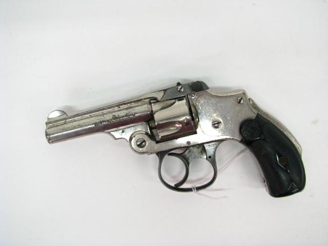 Appraisal: Smith amp Wesson hammerless caliber top-break revolver NSN both grips