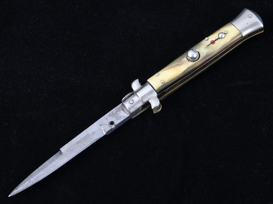 Appraisal: Edwin Jay Italian Stiletto Switchblade Knife Featured in this lot