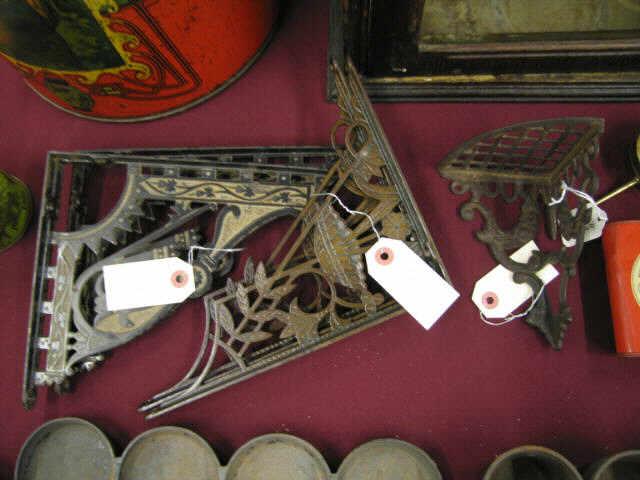 Appraisal: Victorian Metal Shelf Brackets