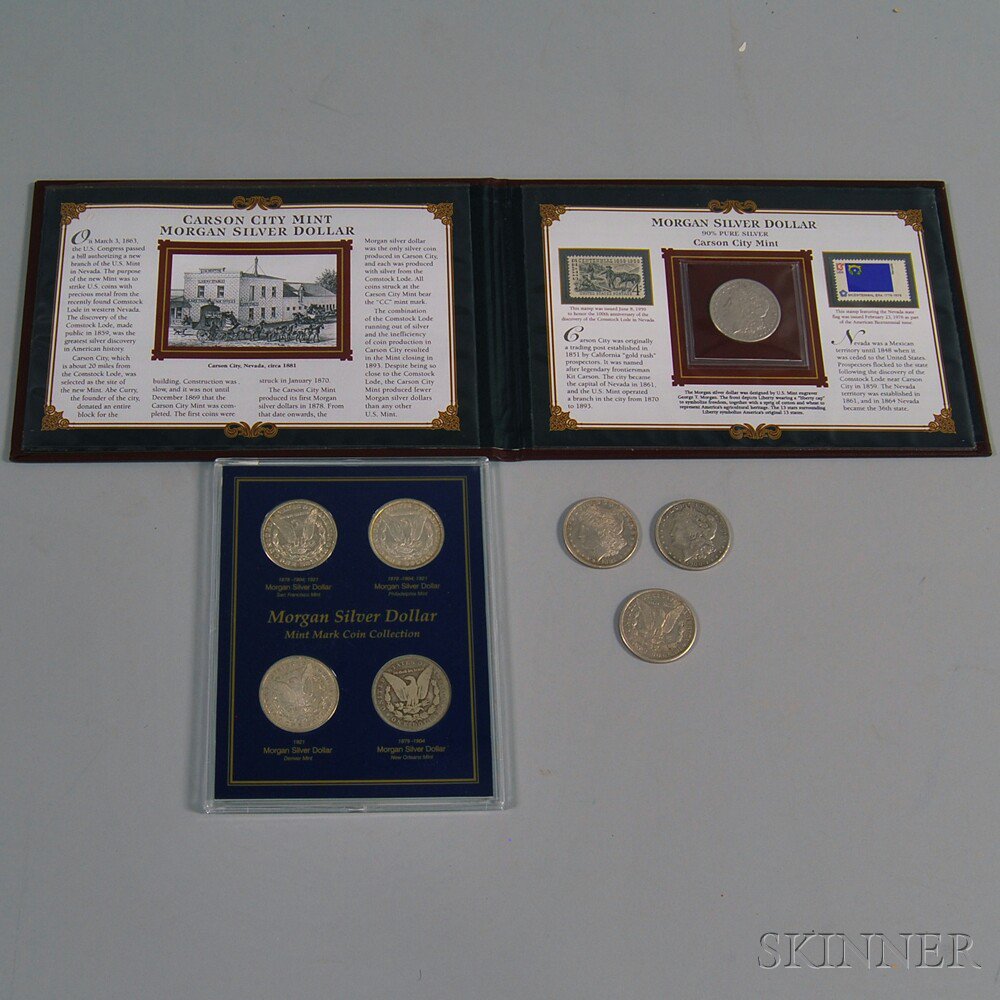 Appraisal: Eight United States Morgan Silver Dollar Coins four in a