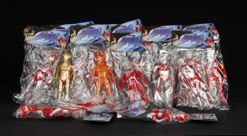 Appraisal: Lot of Vinyl Figures Description Japanese Tsuburaya Condition Excellent