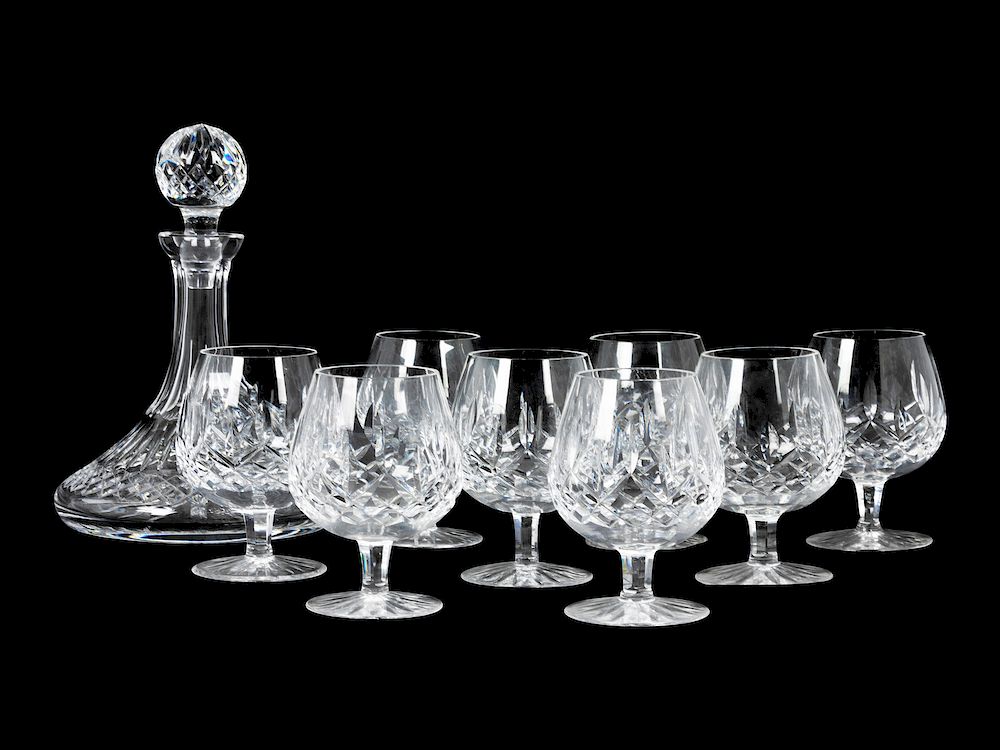 Appraisal: A Waterford Decanter and Snifter Set Height of snifter inches