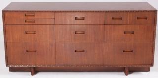 Appraisal: Frank Lloyd Wright Credenza by Heritage Created by Frank Lloyd