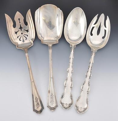 Appraisal: A Lot of Two Sterling Silver Salad Serving Sets by