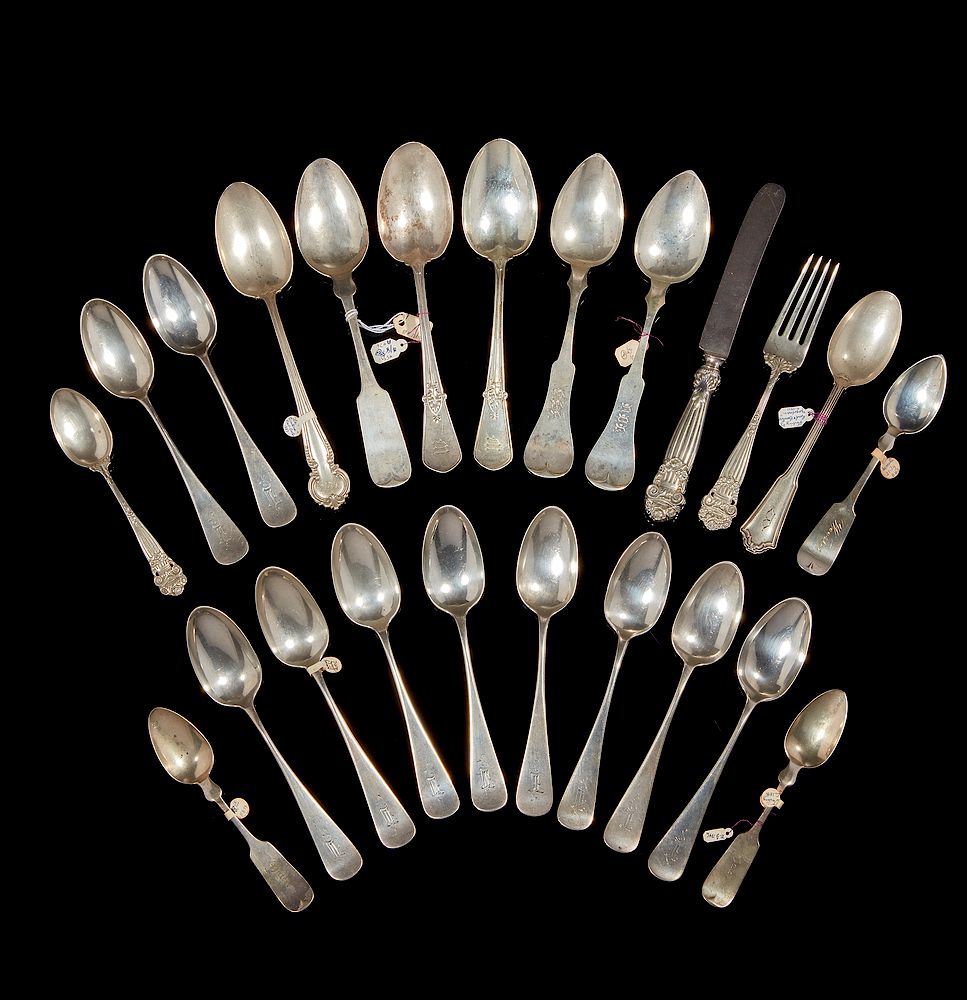 Appraisal: Sterling Silver Flatware Assorted sterling silver flatware comprising knife serving