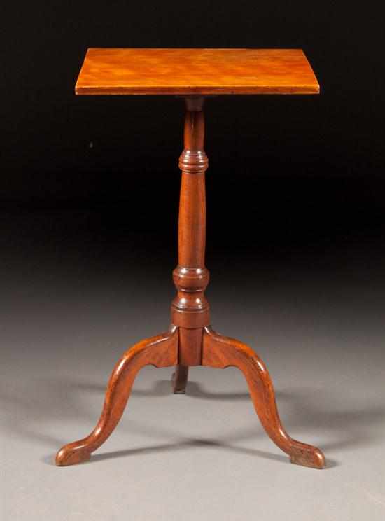 Appraisal: Federal cherrywood candlestand Pennsylvania late th century in H in