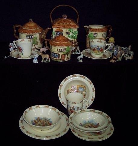 Appraisal: A Beswick 'Cottage' four-piece tea service a quantity of Bunnykins