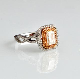 Appraisal: Lady's K White Gold Dinner Ring with a central carat