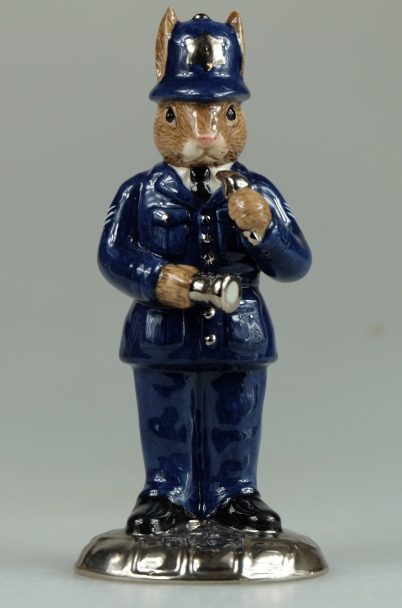 Appraisal: Bunnykins Policeman Platinum Colourway Ltd Edt Boxed with Certificate