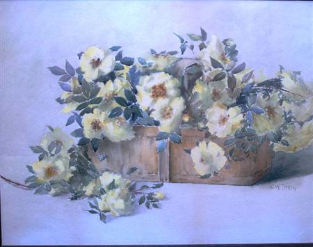 Appraisal: Caroline Pitkin American b i Still Life with Yellow Flowers