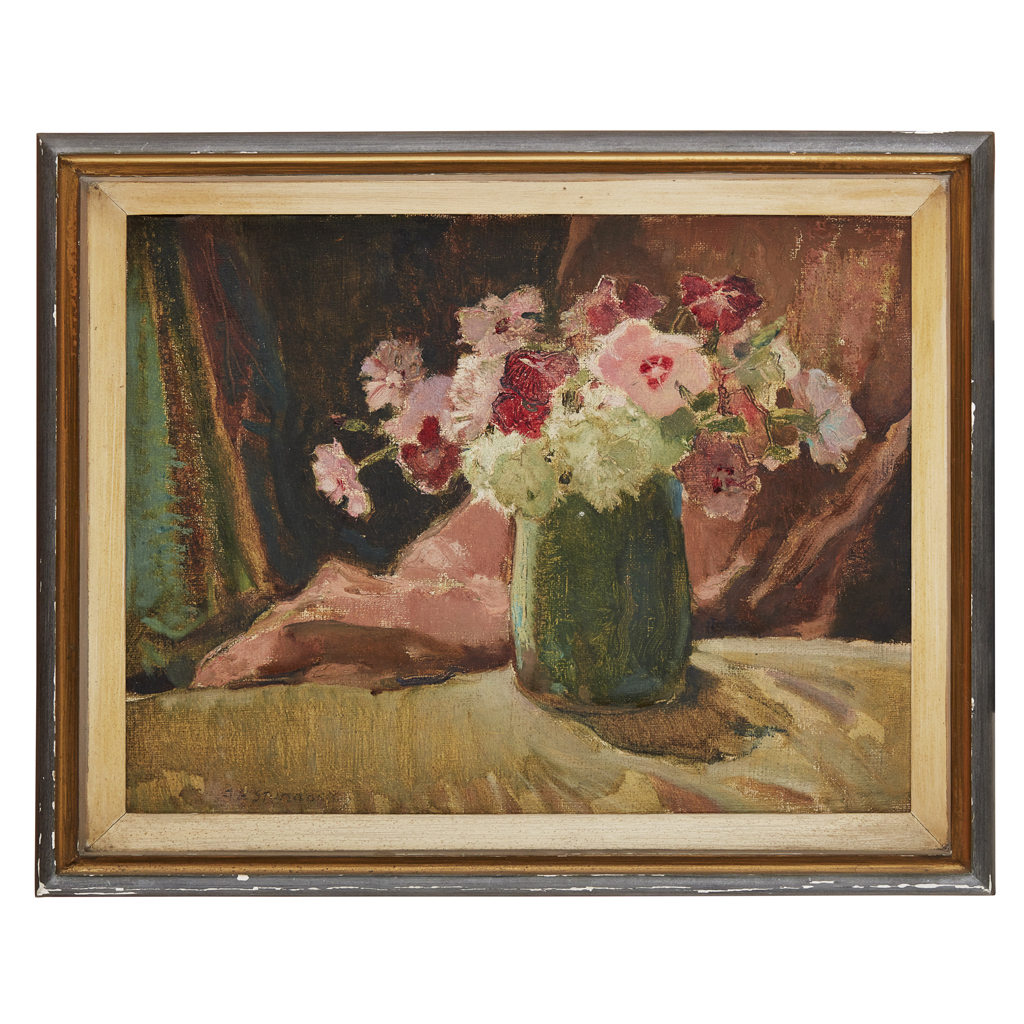 Appraisal: ALICK RIDDELL STURROCK SCOTTISH - PINKS Signed oil on canvas