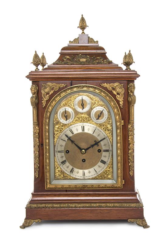 Appraisal: Sale Lot A Regency Mahogany Bracket Clock circa thwaites reed