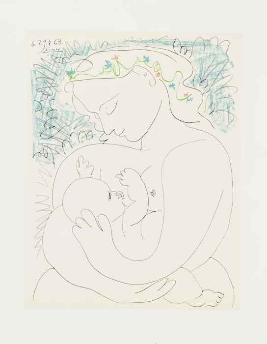 Appraisal: Pablo Picasso - after Grande Maternit lithograph printed in colours