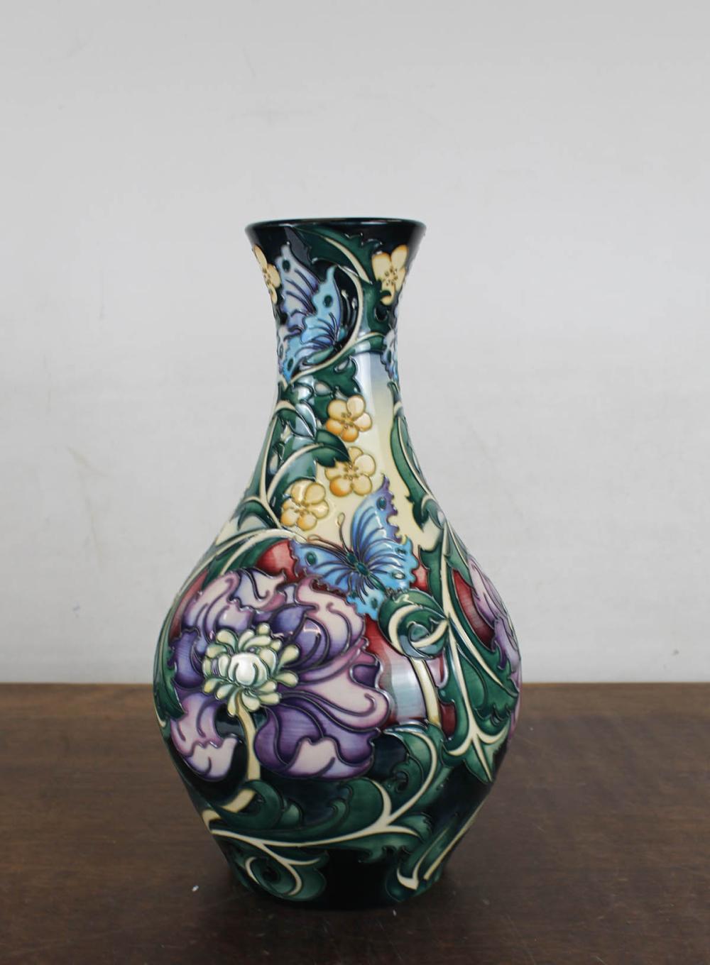 Appraisal: ENGLISH MOORCROFT 'TRIAL' ART POTTERY VASE an artist's pre-production trial