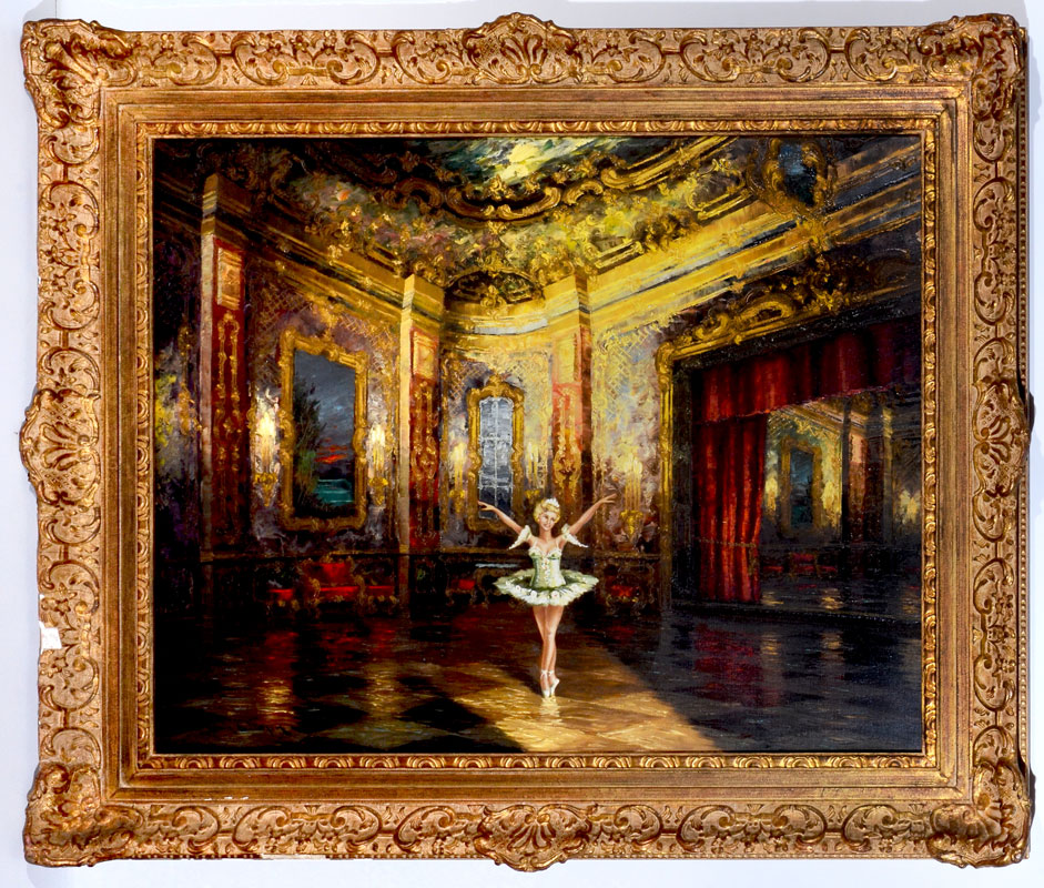 Appraisal: HEMA BALLET PAINTING Oil Canvas '' x '' signed lower