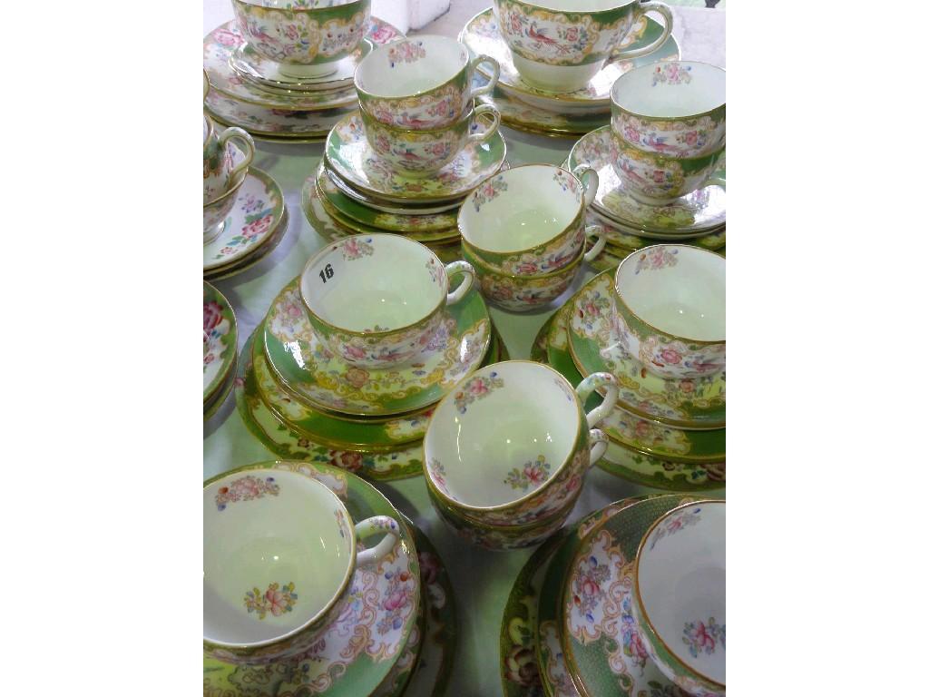 Appraisal: A quantity of Mintons and Royal Doulton teawares with green