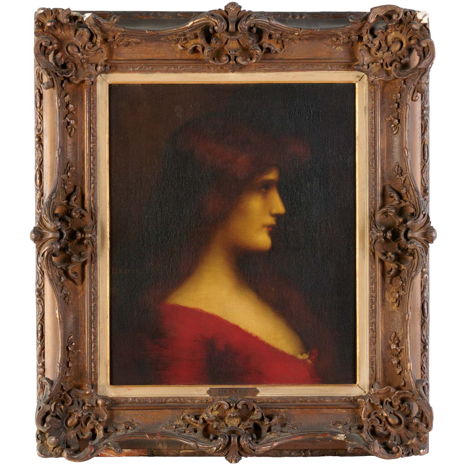 Appraisal: JEAN-JACQUES HENNER ATTRIB OIL ON CANVAS Attributed to Jean-Jacques Henner