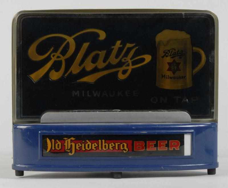 Appraisal: Blatz Milwaukee Beer Light-Up Sign Description Working condition with nice