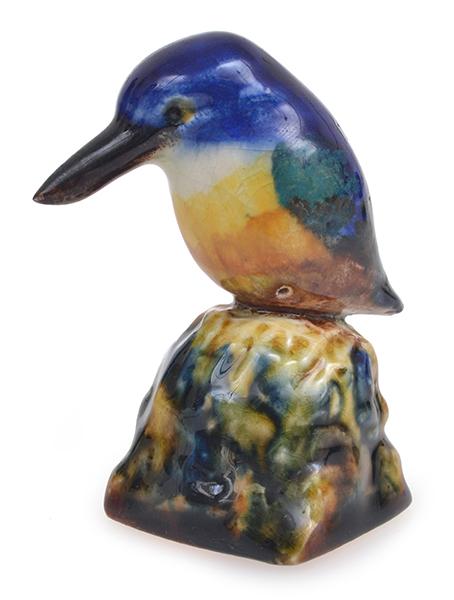 Appraisal: GRACE SECCOMBE ACT C - AZURE KINGFISHER FIGURINE incised GS