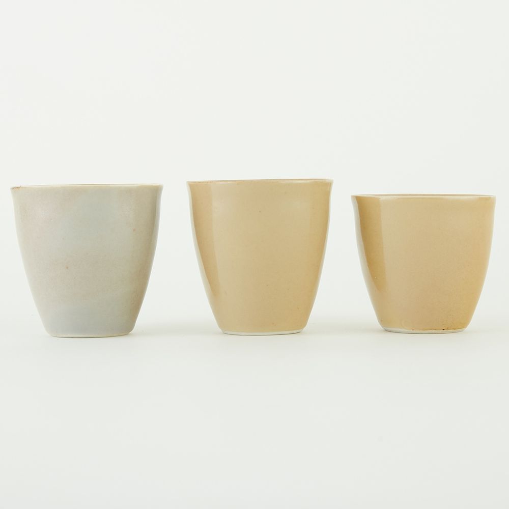 Appraisal: Gwyn Hanssen Studio Pottery Pigott Cups Gwyn Hanssen Pigott -