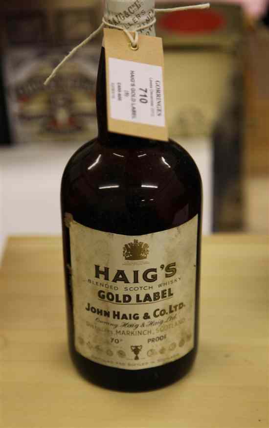 Appraisal: Five bottles of Haig's Gold Label Blended Scotch Whisky c