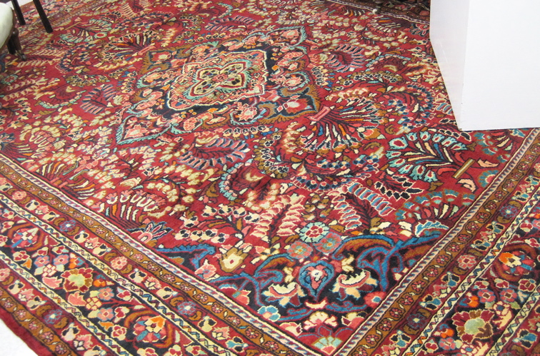 Appraisal: PERSIAN LILIHAN CARPET Arak region western Iran traditional floral and